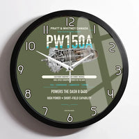 Thumbnail for PW150A design on green army framed wall clock