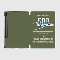 Thumbnail for Cessna Citation 500 - Citation I design on green army samsung tablet tablet case
