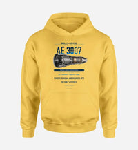 Thumbnail for AE 3007 design on yellow hoodie single side
