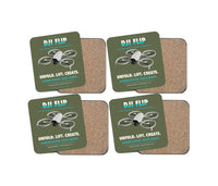 Thumbnail for DJI Flip design on green army 4 pieces set coaster