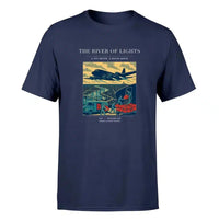 Thumbnail for VINTAGE G4152 - The River Of Lights - Premium T-Shirt design on navyblue premium t shirt