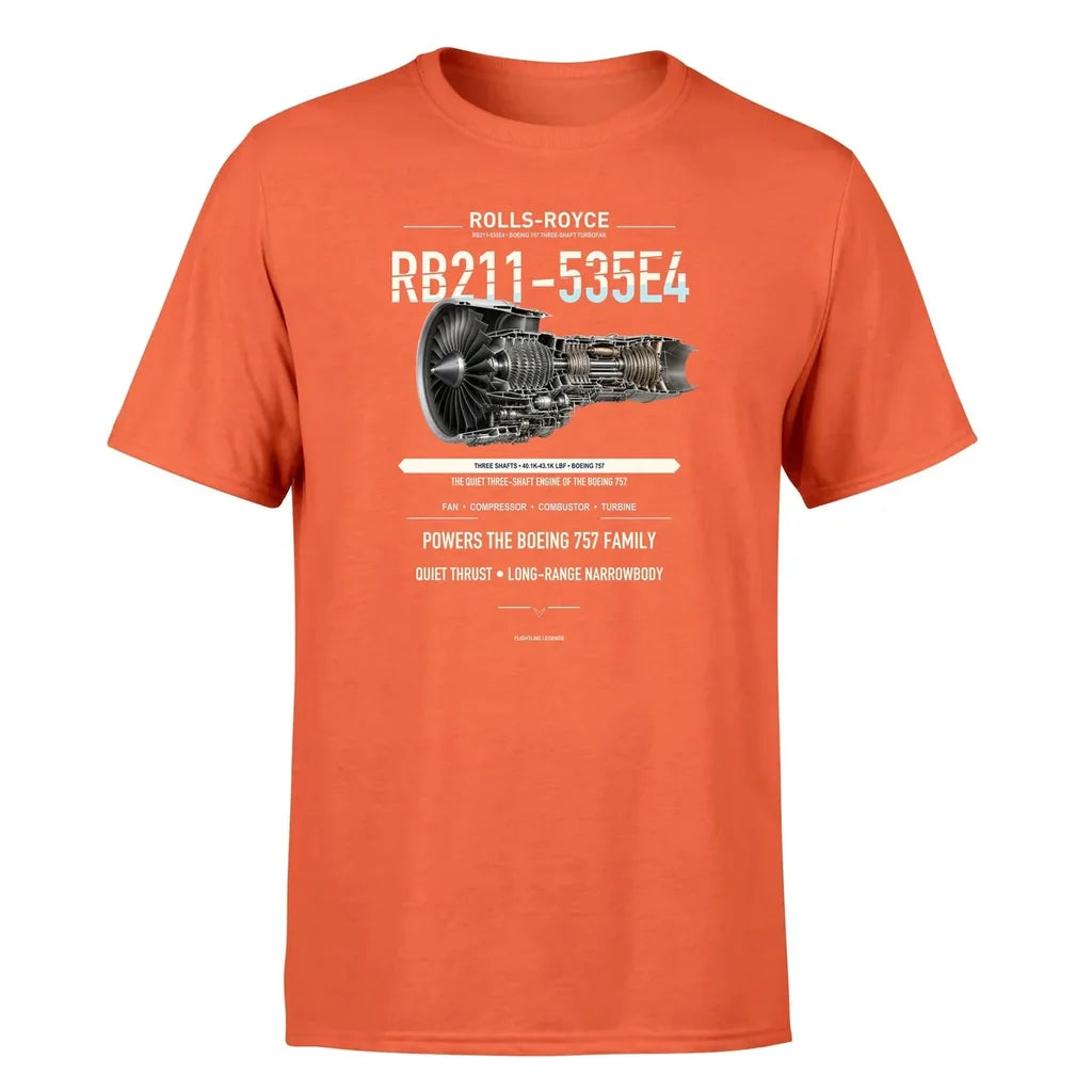RB211-535E4 design on orange single side