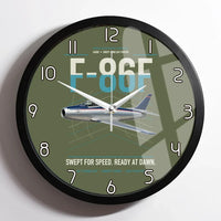 Thumbnail for F-86F Sabre design on green army framed wall clock