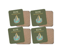 Thumbnail for Roberts Field (RDM) design on green army 4 pieces set coaster