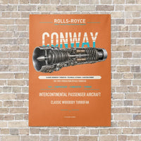 Thumbnail for CONWAY vertical canvas print - no frame - orange background