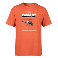 Thumbnail for Guimbal Cabri G2 design on orange t-shirt, single-side print