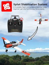 Thumbnail for T28 4CH RC Airplane RTF (Xpilot, 1-Key Aerobatic)  761-9 - view 15