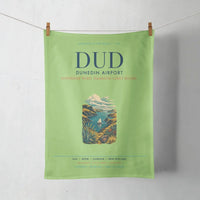 Thumbnail for Dunedin Airport (DUD) design on light green towel
