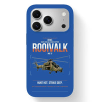 Thumbnail for Denel Rooivalk Mk 1F design on blue magsafe iphone case, for iPhone 17 Pro