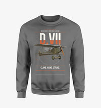 Thumbnail for Fokker D.VII design on gray sweatshirt