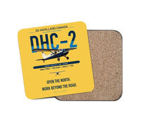 Thumbnail for DHC-2 Beaver Mk I design on yellow 1 piece coaster