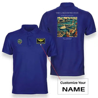 Thumbnail for VINTAGE G4071 - The Lakeshore Base - Double-Side Polo T-Shirt design on blue+name