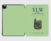 Thumbnail for Kelowna International Airport (YLW) design on light green ipad tablet case