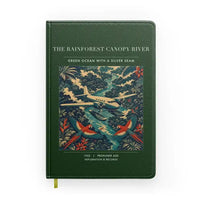 Thumbnail for VINTAGE G4403 - The Rainforest Canopy River - Designed Notebooks design on darkgreen