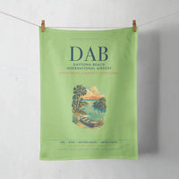 Thumbnail for Daytona Beach International Airport (DAB) design on light green towel