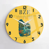 Thumbnail for Philip S. W. Goldson International Airport (BZE) design on yellow no frame wall clock