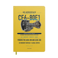 Thumbnail for CF6-80E1 design on yellow notebook