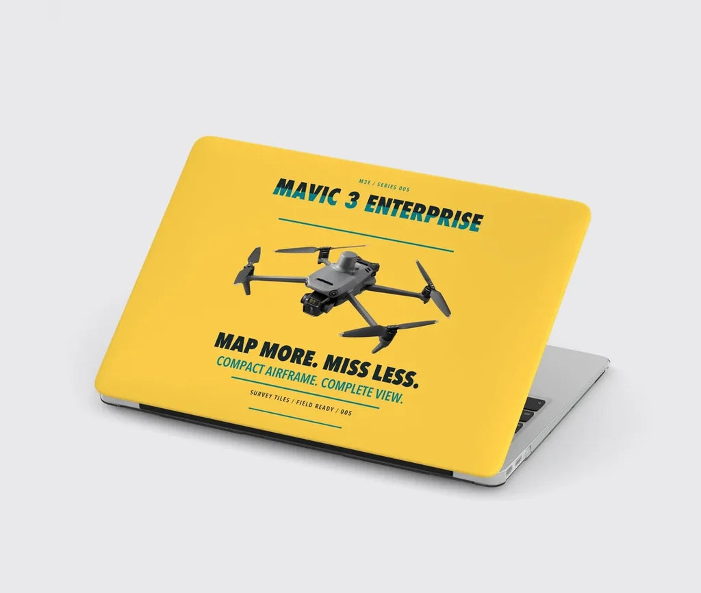 DJI Mavic 3 Enterprise design on yellow MacBook case