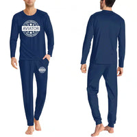 Thumbnail for %100 Original Aviator men pajamas - Dark Blue