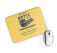 Thumbnail for BR715 design on yellow rectangle mouse pad