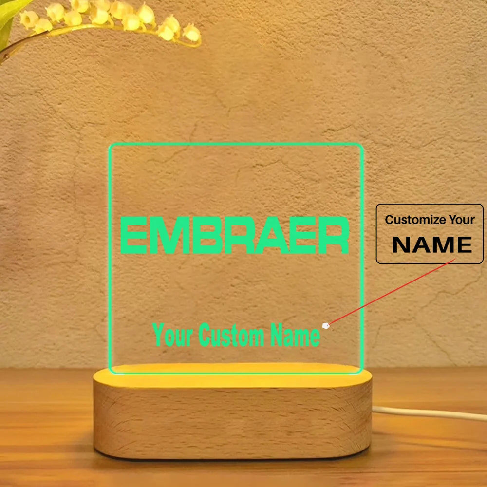 Customisable Embraer Lamp - view 3