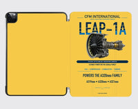 Thumbnail for CFM LEAP-1A design on yellow ipad tablet case