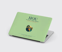 Thumbnail for William P. Hobby Airport (HOU) design on light green MacBook case