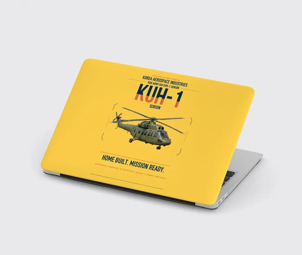 Korea Aerospace Industries KUH-1 Surion design on yellow MacBook case