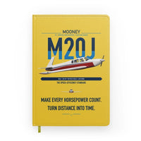 Thumbnail for Mooney M20J 201 design on yellow notebook