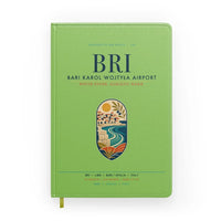 Thumbnail for Bari Karol Wojtyła Airport (BRI) design on light green notebook