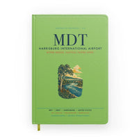Thumbnail for Harrisburg International Airport (MDT) design on light green notebook