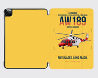 Thumbnail for Leonardo AW189 design on yellow ipad tablet case
