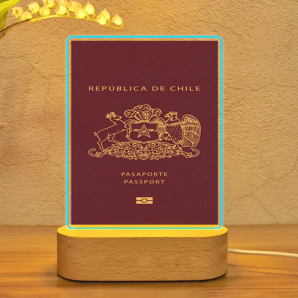 Chile Passport Lamp - view 3