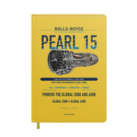 Thumbnail for PEARL 15 design on yellow notebook
