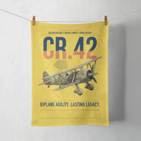 Thumbnail for Fiat CR.42 Falco design on yellow towel