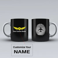 Thumbnail for Customisable Aviation Finger Print Mug - view 3