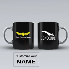 Concorde Ceramic White Mugs