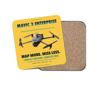Thumbnail for DJI Mavic 3 Enterprise design on yellow 1 piece coaster