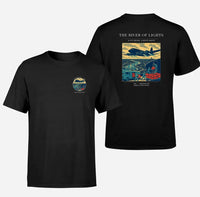 Thumbnail for VINTAGE G4152 - The River Of Lights - Double-Side T-Shirt design on black double side t shirt