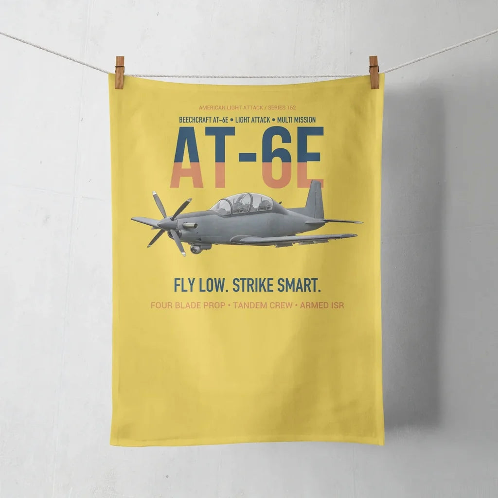 AT-6E Wolverine Light Attack design on yellow towel