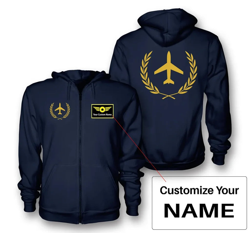 Customisable Leaf & Airplane Hoodie - view 3