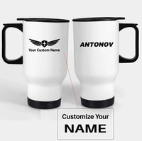 Thumbnail for Customisable Antonov & Text Travel Mug - view 3
