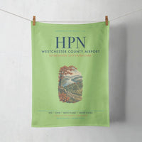 Thumbnail for Westchester County Airport (HPN) design on light green towel