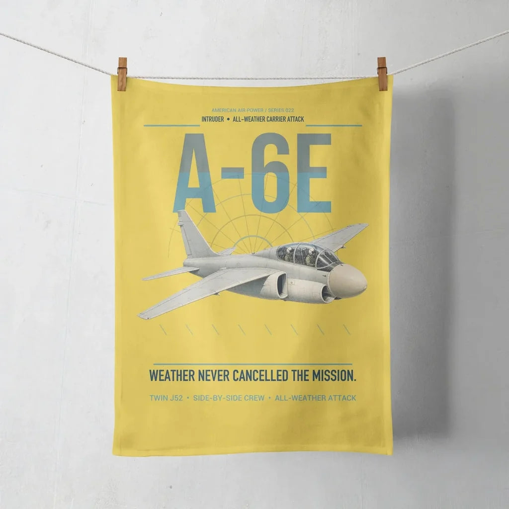 A-6E Intruder design on yellow towel