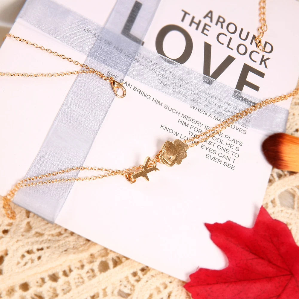 Airplane Shape Necklace - view 5