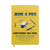 Thumbnail for DJI Mini 4 Pro design on yellow notebook
