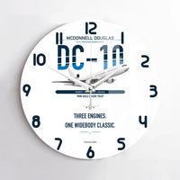 Thumbnail for McDonnell Douglas DC-10 design on white no frame wall clock