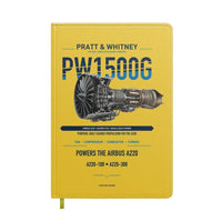 Thumbnail for PW1500G design on yellow notebook