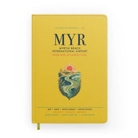 Thumbnail for Myrtle Beach International Airport (MYR) design on yellow notebook