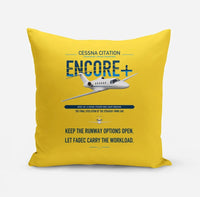 Thumbnail for Cessna Citation Encore+ design on yellow pillow